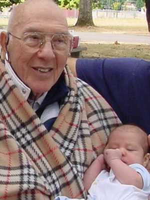 4 Generations: Frank Moss, son John, grandson Kevin, great-grandson Benjamin Crow