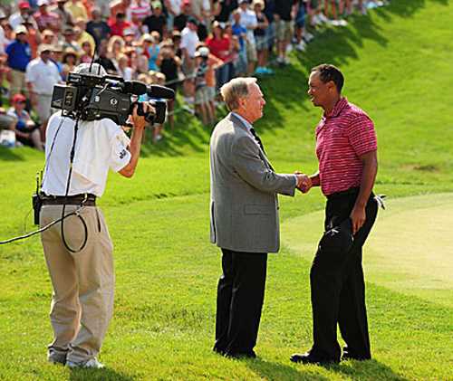 Jack congratulates Tiger