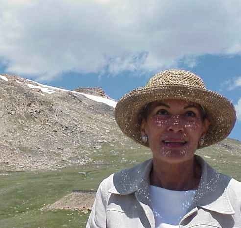 Jayne, visiting the Beartooth Mountains, July 3 2001